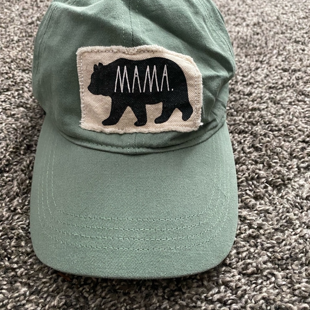 Rae Dunn Green 'Mama' Bear Hat